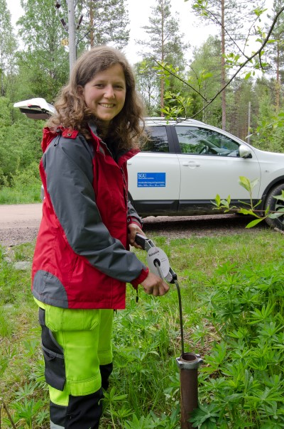 Lodning i grundvattenrör. Foto: Magdalena Thorsbrink, SGU