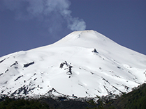 Vulkanen Villarica, Chile.