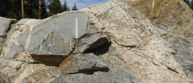 Foto på bergskärning.