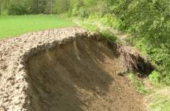 Skred vid sjön Viskan. Foto.