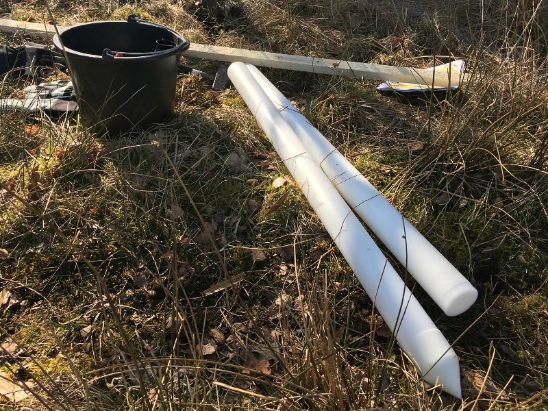 PVC-r&ouml;r i enmetersl&auml;ngder